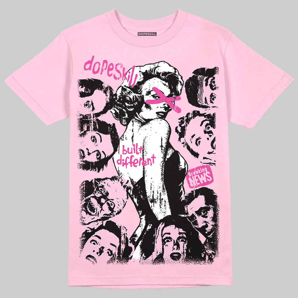 Pink Collection superstreetwear T-Shirt Built Different Graphic