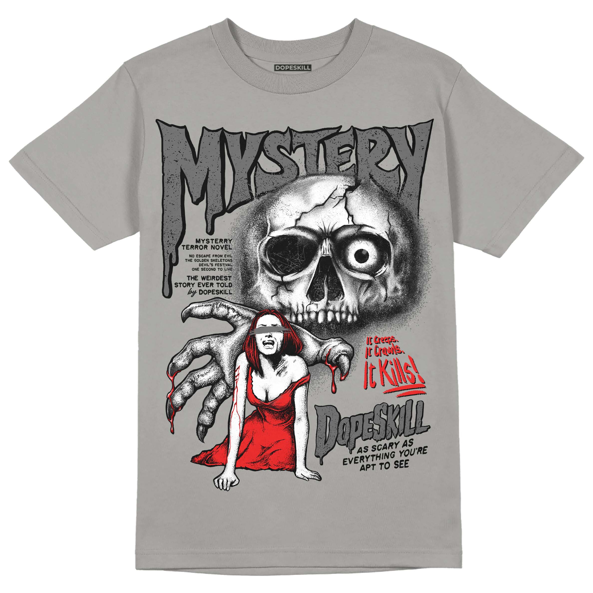 Grey Collection superstreetwear Grey T-shirt Mystery Ghostly Grasp Graphic