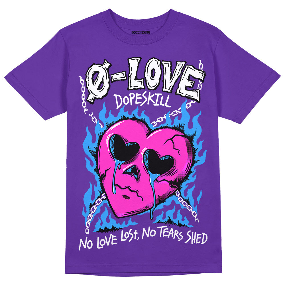 PURPLE Collection superstreetwear Purple T-shirt Crying Heart Graphic