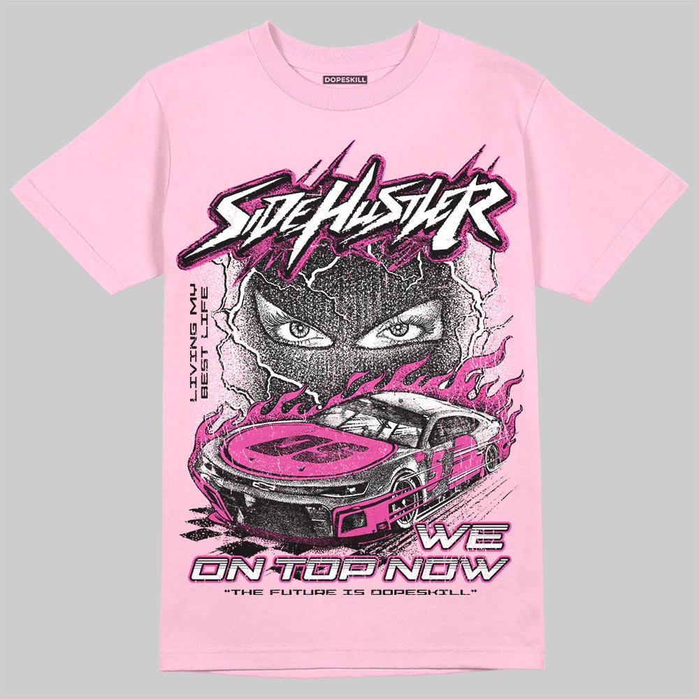 Pink Collection superstreetwear T-Shirt New Side Hustler Graphic