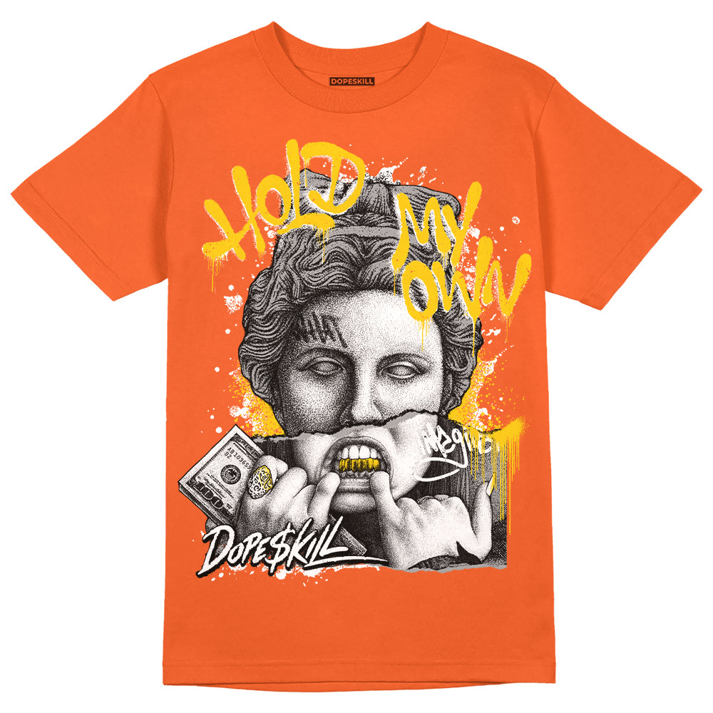 Georgia Peach 3s superstreetwear Orange T-shirt Hold My Own Graphic