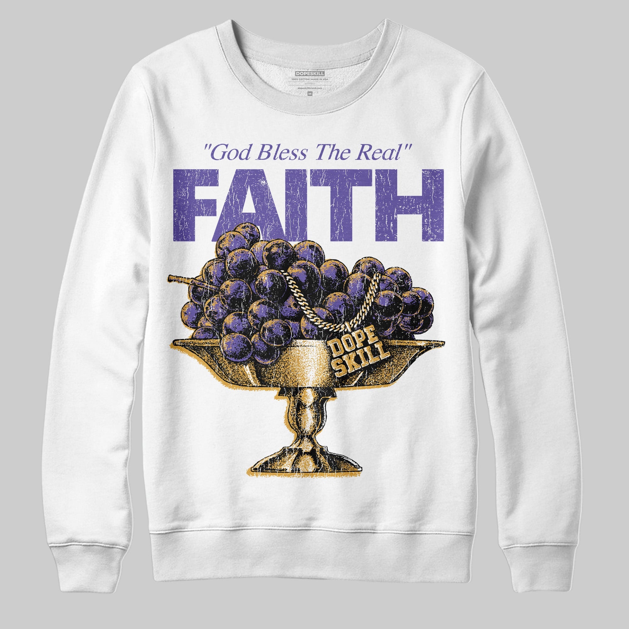 Grape 5s superstreetwear Sweatshirt Faith Graphic