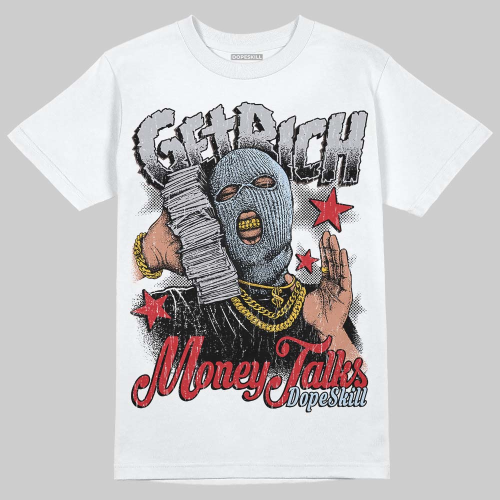 Black Metallic Reimagined 5s superstreetwear T-Shirt Get Rich Graphic