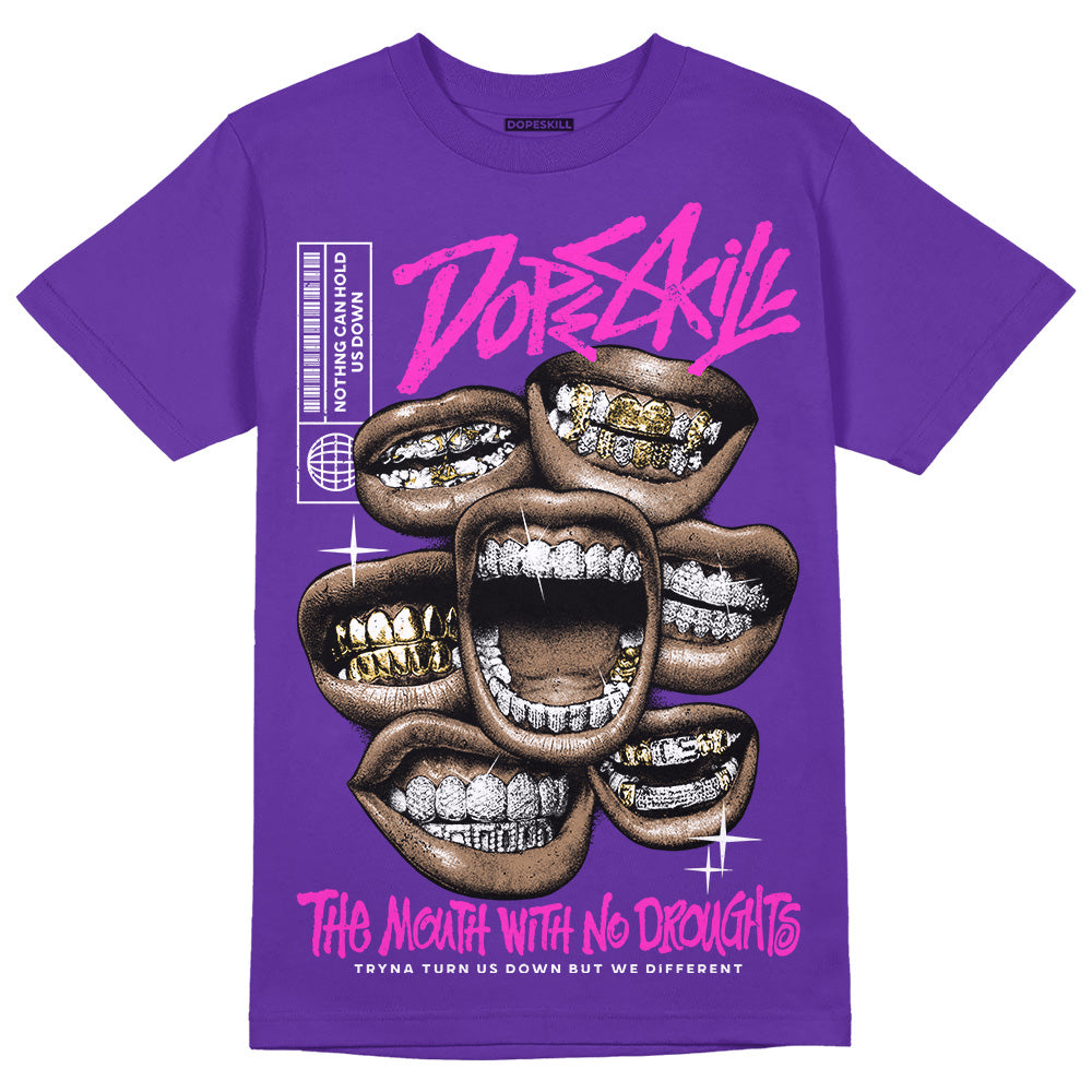 PURPLE Collection superstreetwear Purple T-shirt The Mouth With No Droughts Graphic