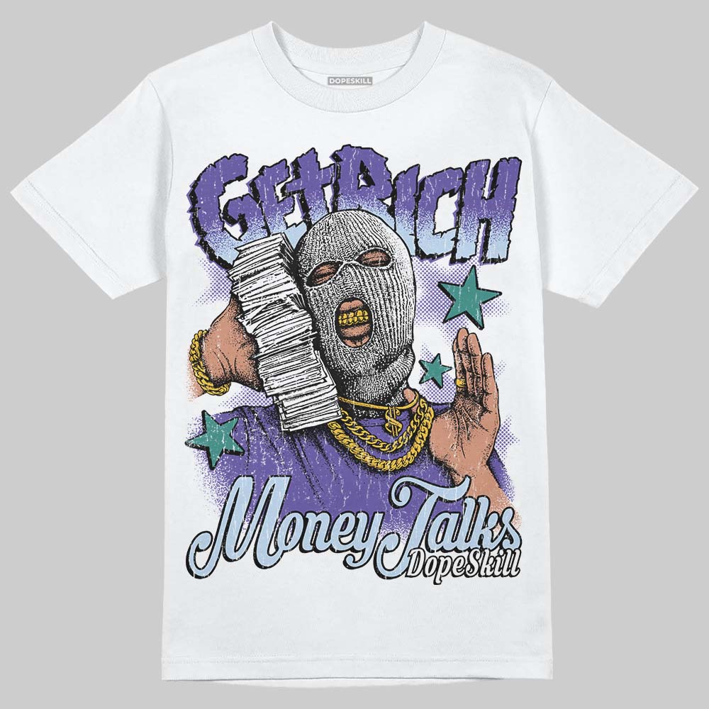 Grape 5s superstreetwear T-Shirt Get Rich Graphic