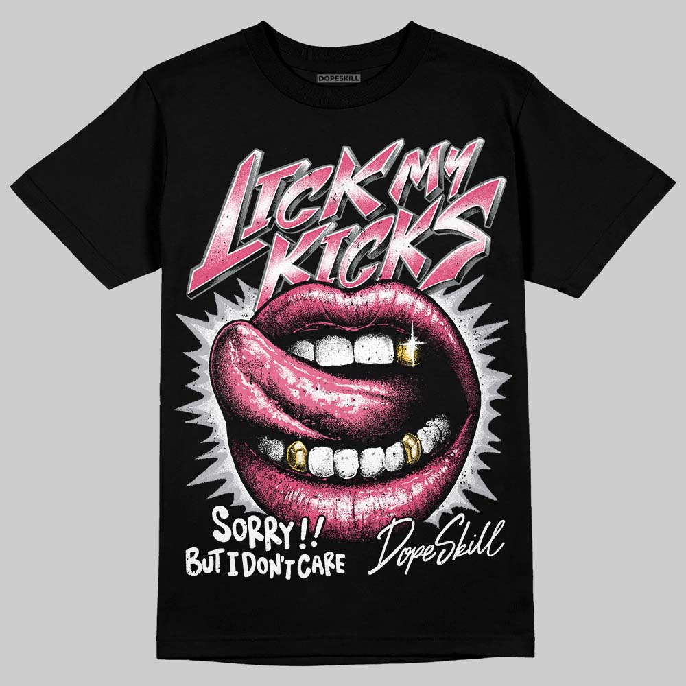White Fluo Pink superstreetwear T-Shirt Lick My Kicks Graphic