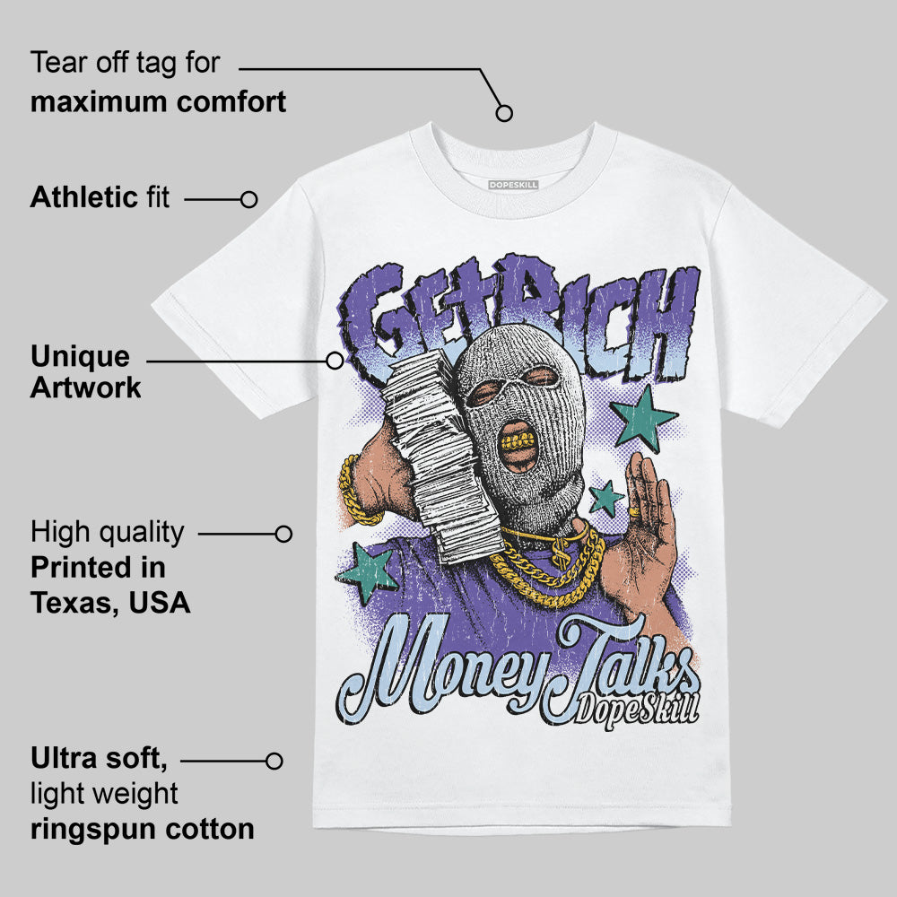 Grape 5s superstreetwear T-Shirt Get Rich Graphic