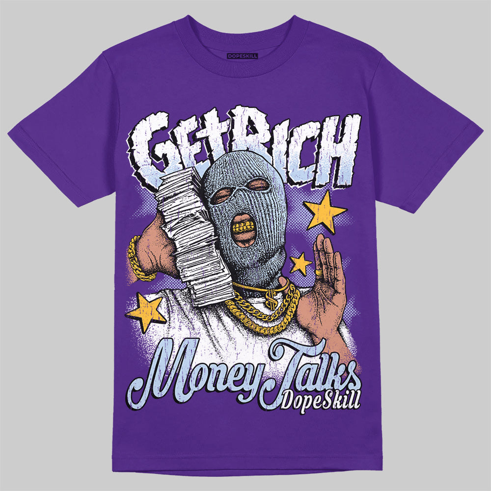 Grape 5s superstreetwear T-Shirt Get Rich Graphic