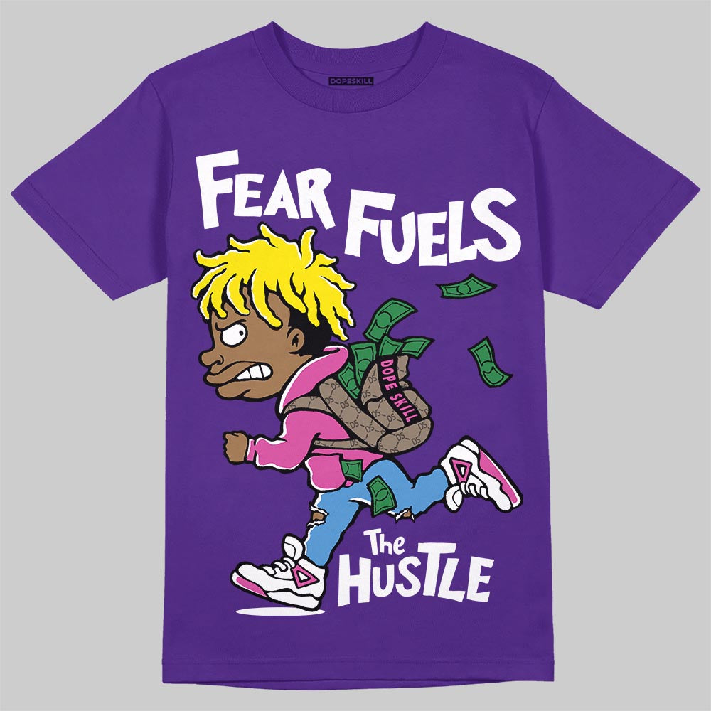 PURPLE Collection superstreetwear T-Shirt Fear Fuels The Hustle Graphic