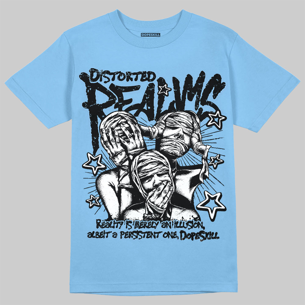 Powder Blue 9s superstreetwear T-Shirt Distorted Realms Graphic
