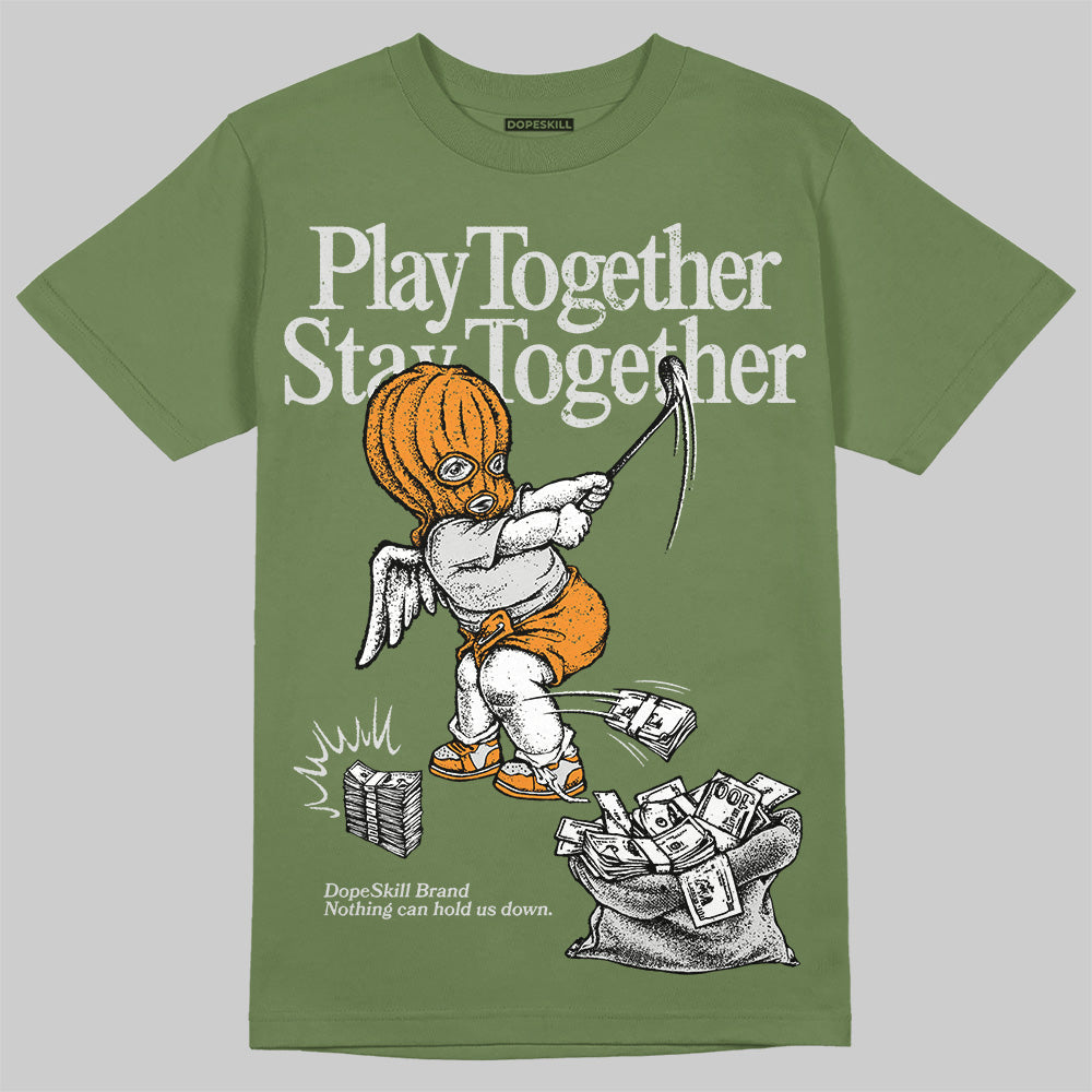 Olive 5s superstreetwear Olive T-shirt Play together,Stay together Graphic