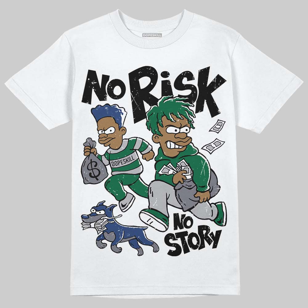 GT-2160 Shamrock Green superstreetwear T-Shirt No Risk No Story Graphic