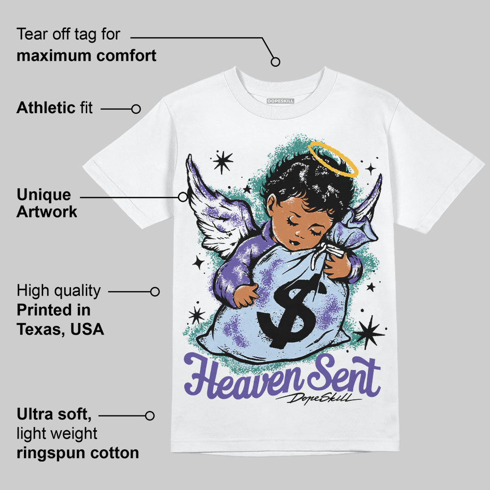 Grape 5s superstreetwear T-Shirt Heaven Sent Graphic