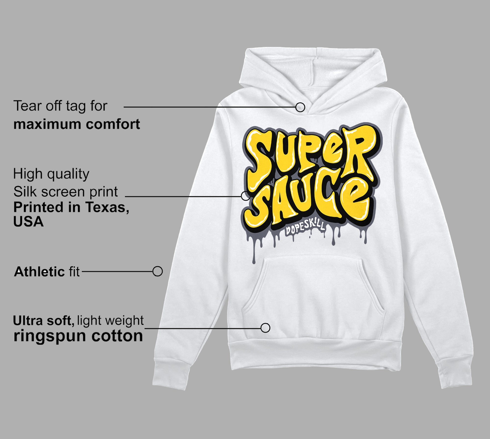 Lightning 4s superstreetwear Hoodie Sweatshirt Super Sauce Graphic