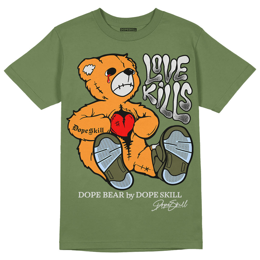 Olive 5s superstreetwear Olive T-shirt Love Kills Graphic