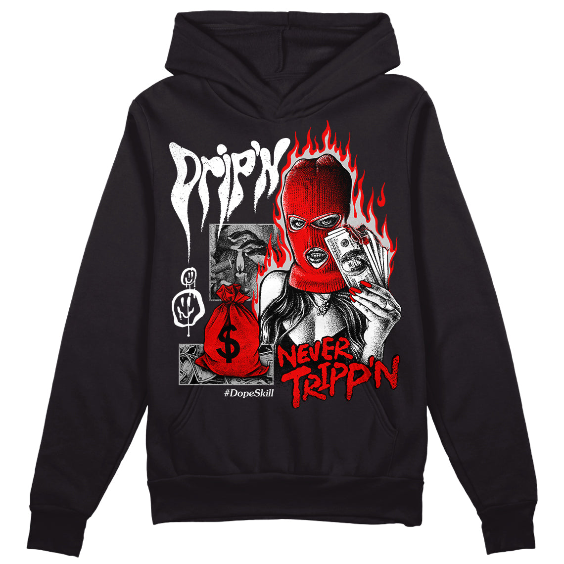 Cherry 12s superstreetwear Hoodie Sweatshirt Drip'n Never Tripp'n Graphic