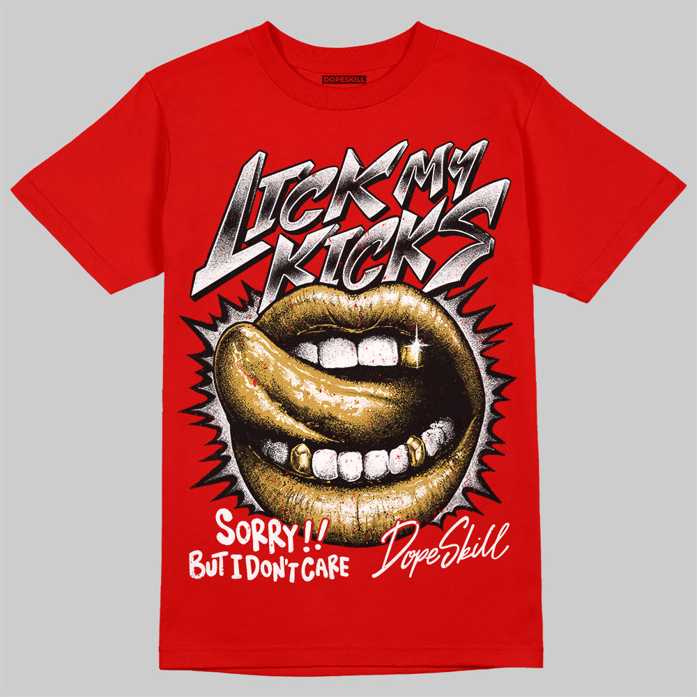 Bred Velvet 11s superstreetwear Red T-shirt Lick My Kicks Graphic