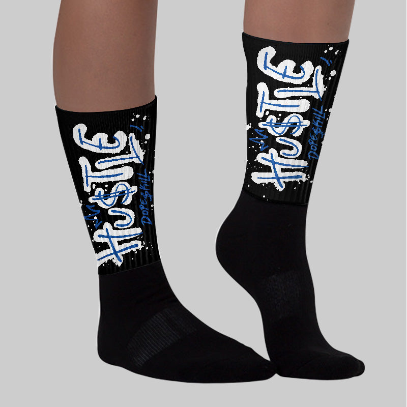 Space Jam 11s superstreetwear Sublimated Socks Hustle Graphic