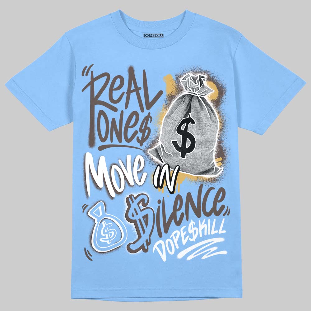 Handball Spezial Light Blue superstreetwear T-Shirt Real Ones Move In Silence Graphic