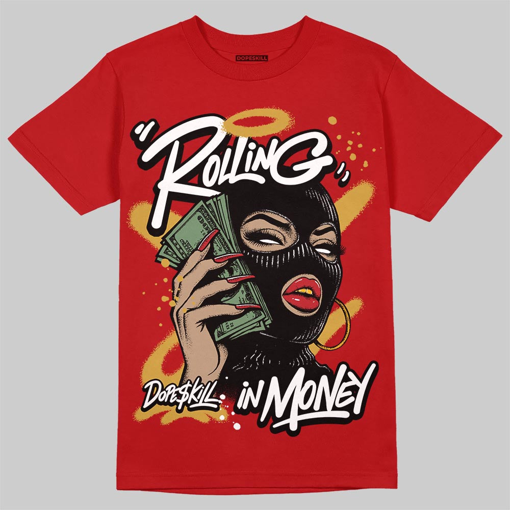 Red Collection superstreetwear T-Shirt Rolling in Money Graphic