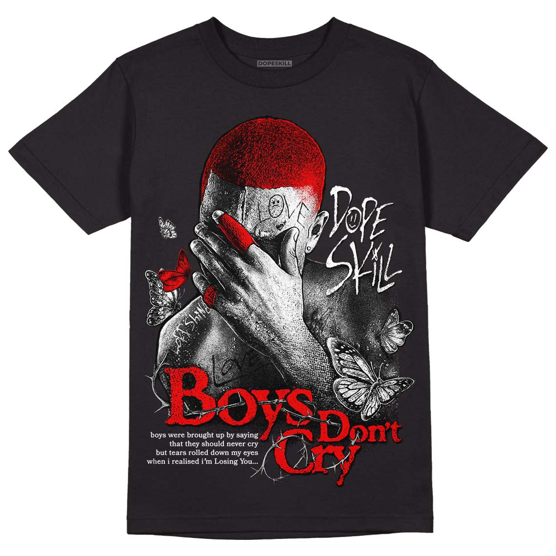 Dunk Low Panda White Black superstreetwear T-Shirt Boys Don't Cry Graphic