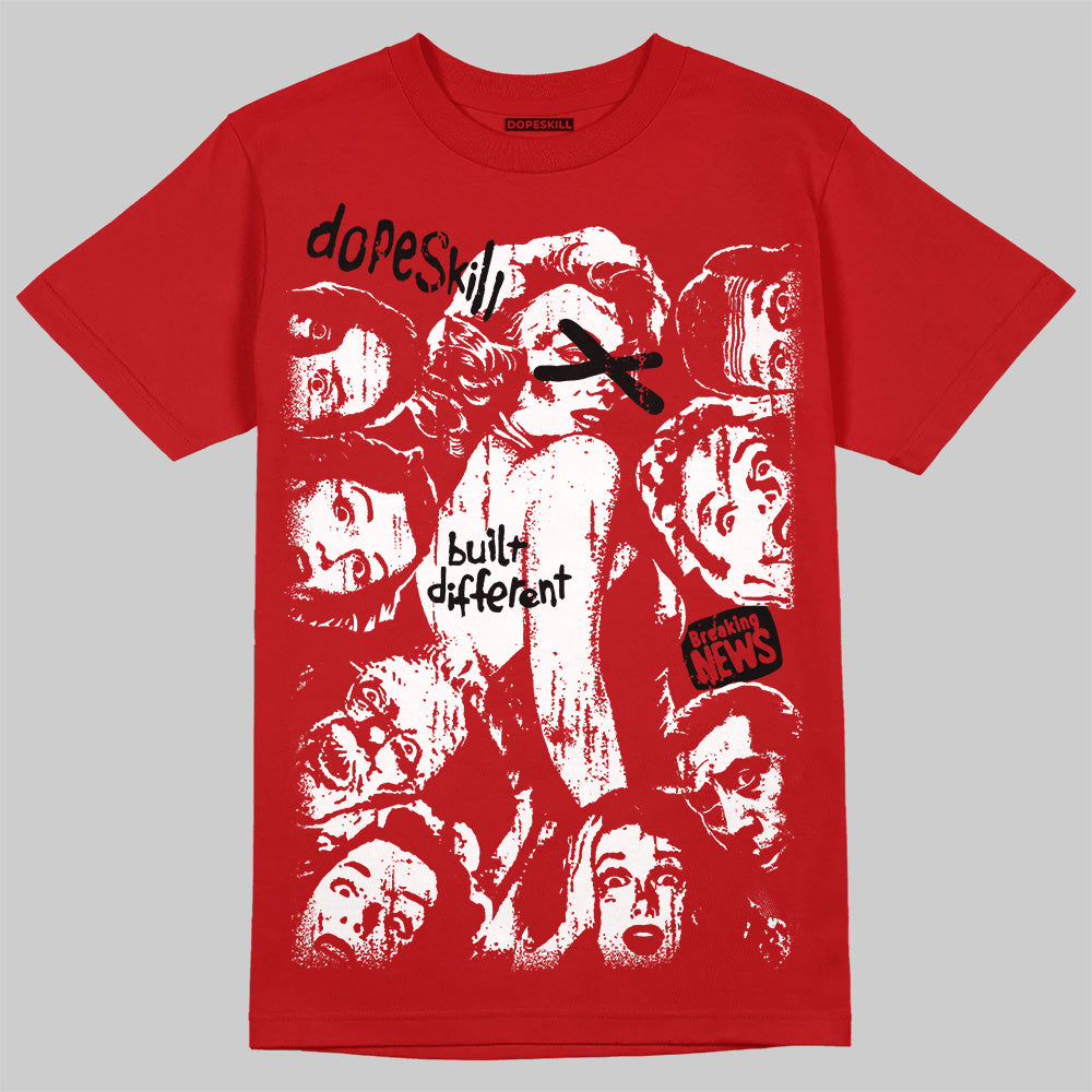 Red Collection superstreetwear T-Shirt Built Different Graphic