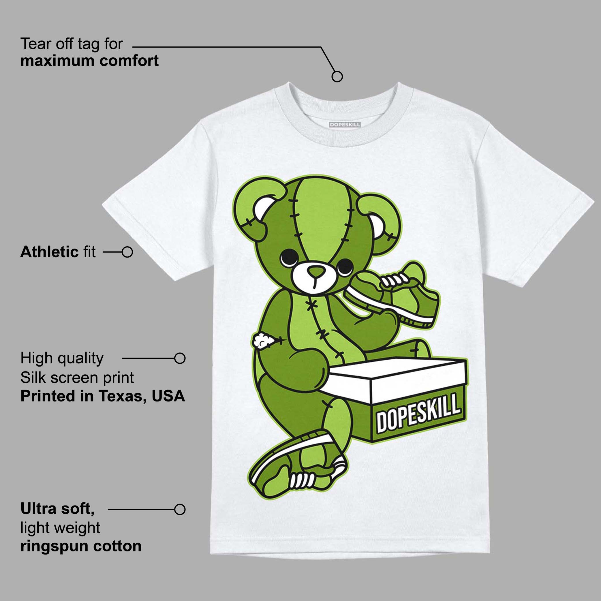 Dunk Low 'Chlorophyll' superstreetwear T-Shirt Sneakerhead BEAR Graphic