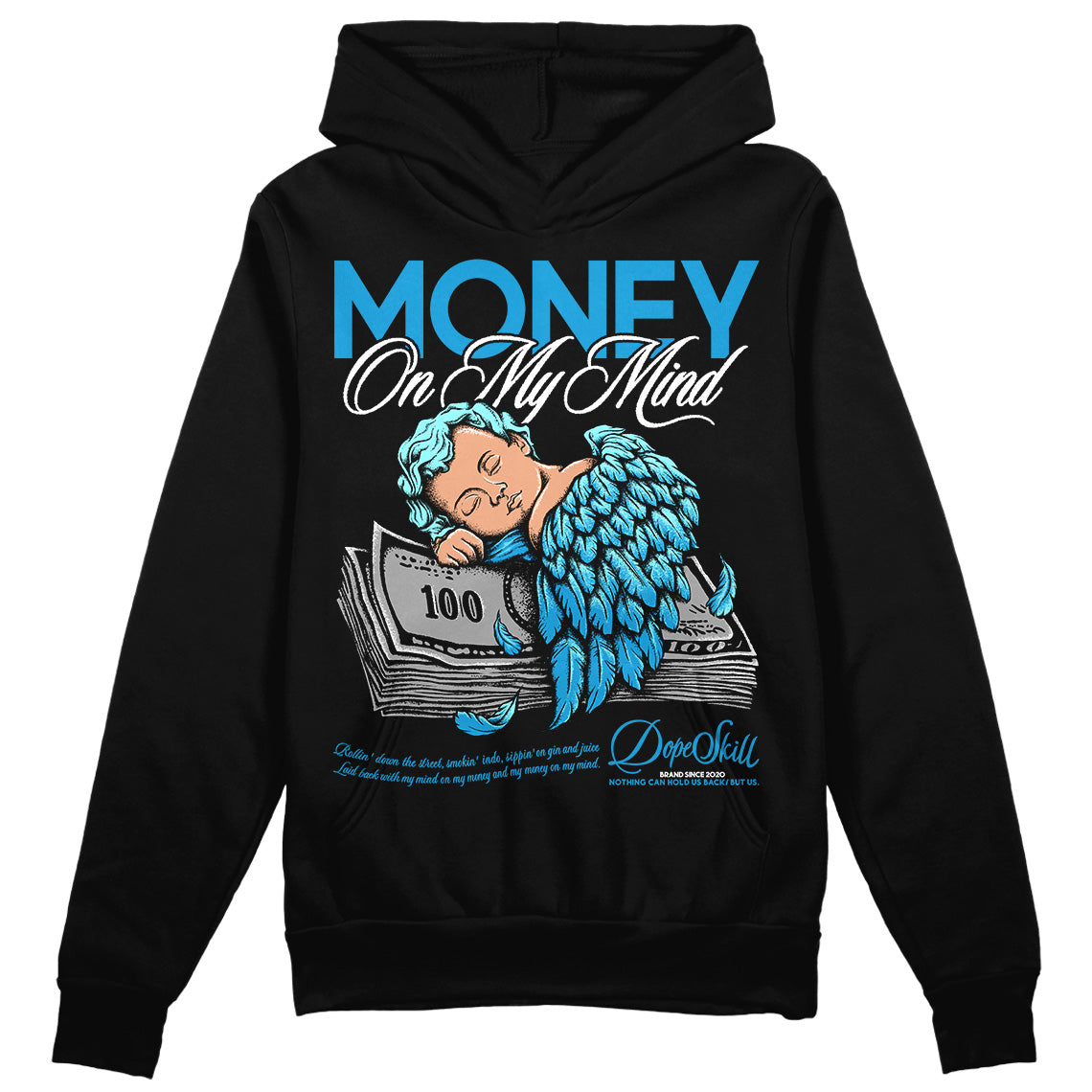 Military Blue 4s superstreetwear Hoodie Sweatshirt MOMM Graphic