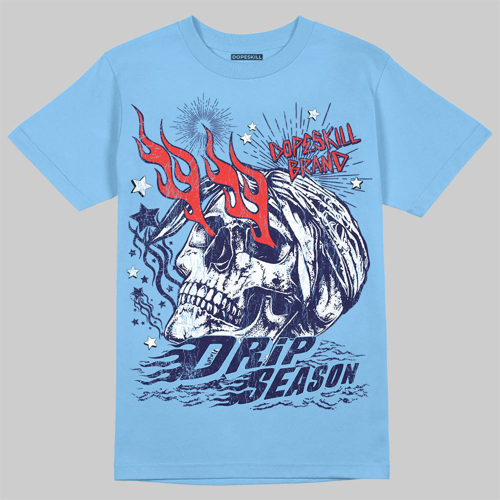 University Blue Collection superstreetwear T-Shirt Drip Season Graphic
