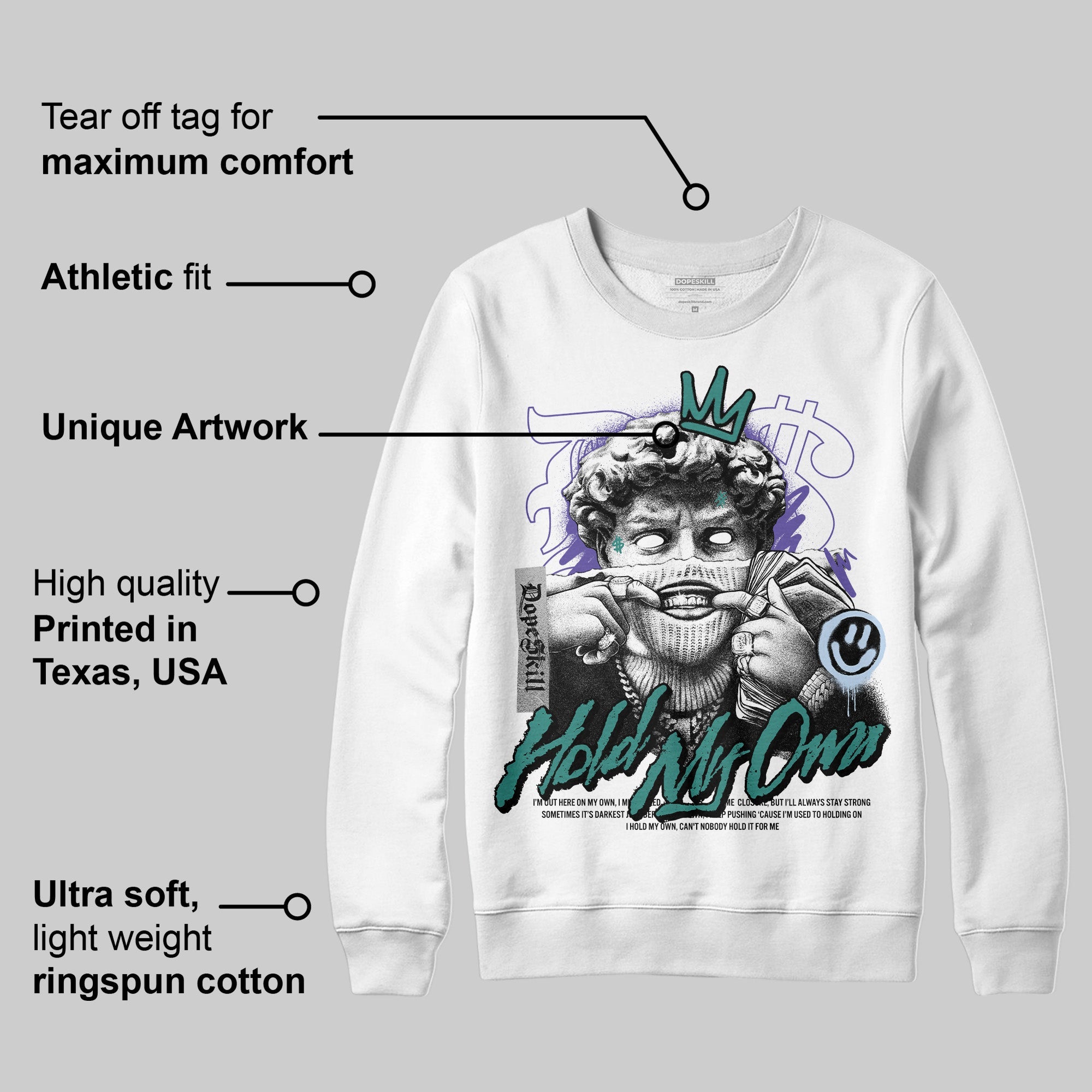 Grape 5s superstreetwear Sweatshirt In My Way Graphic