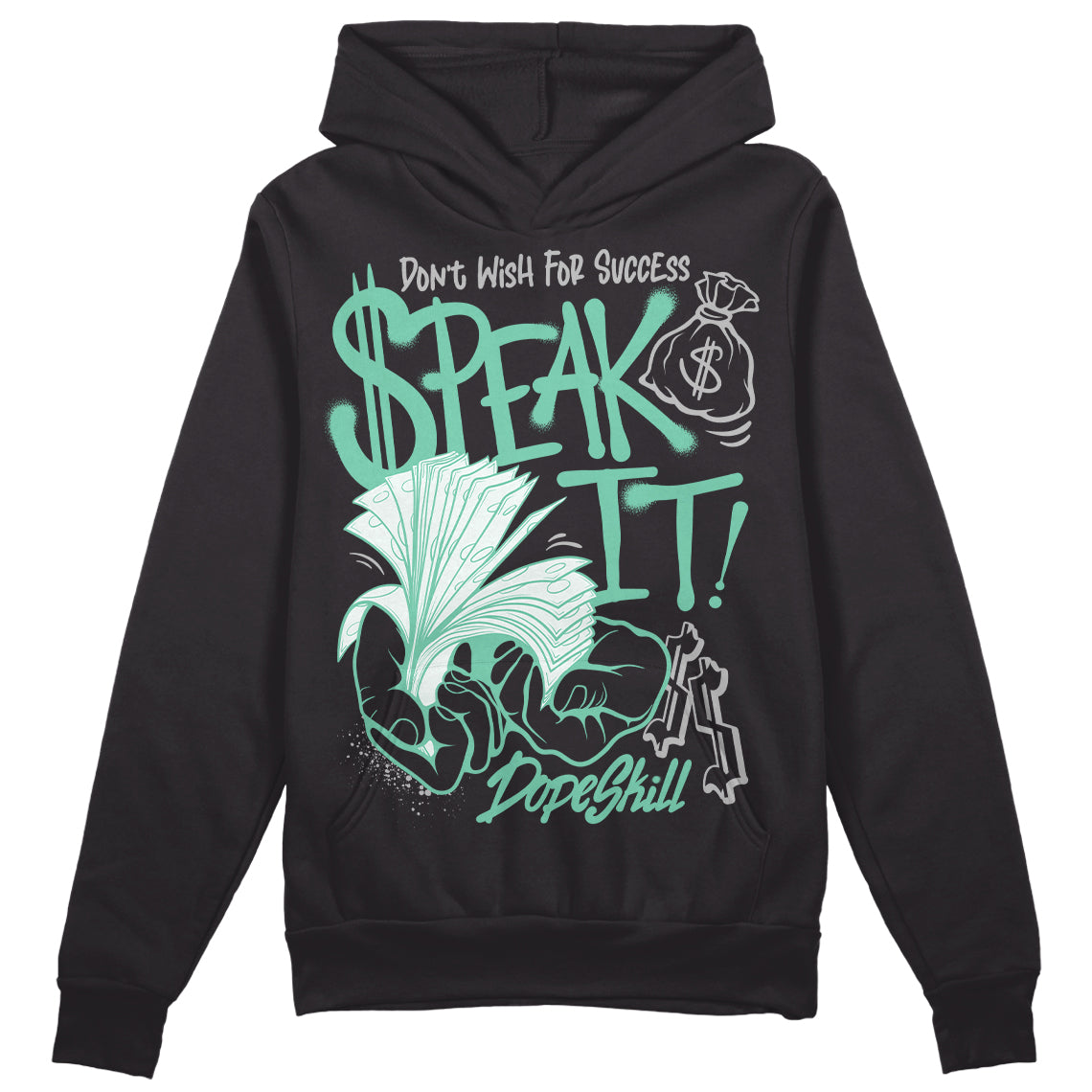 Green Glow 3s superstreetwear Hoodie Sweatshirt Speak It Graphic