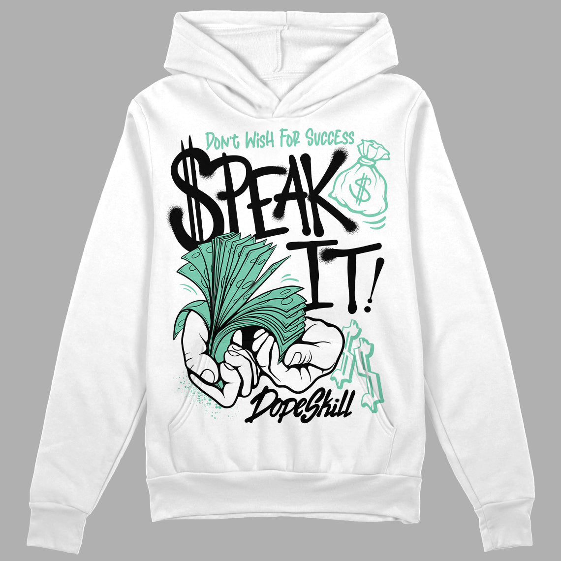 Green Glow 3s superstreetwear Hoodie Sweatshirt Speak It Graphic