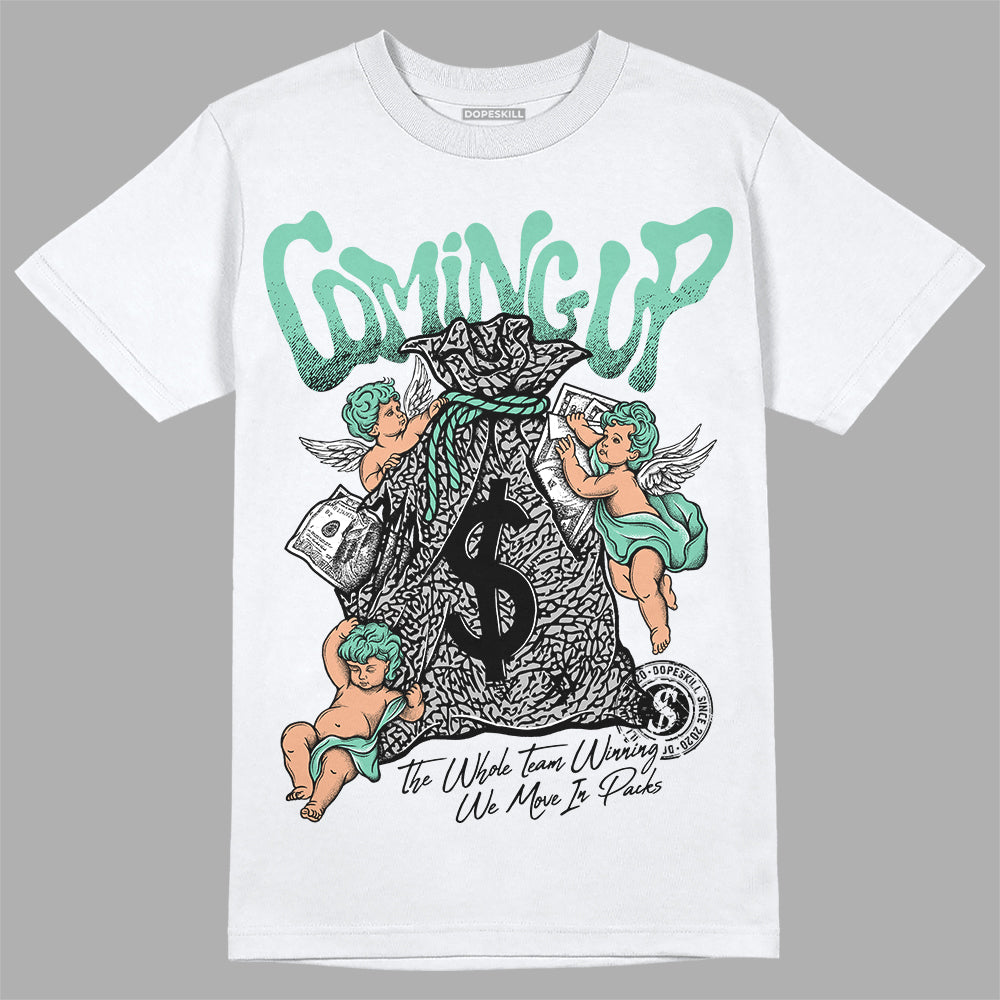 Green Glow 3s superstreetwear T-Shirt Money Bag Coming Up Graphic