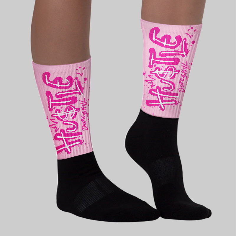 Triple Pink Dunk superstreetwear Sublimated Socks Hustle Graphic