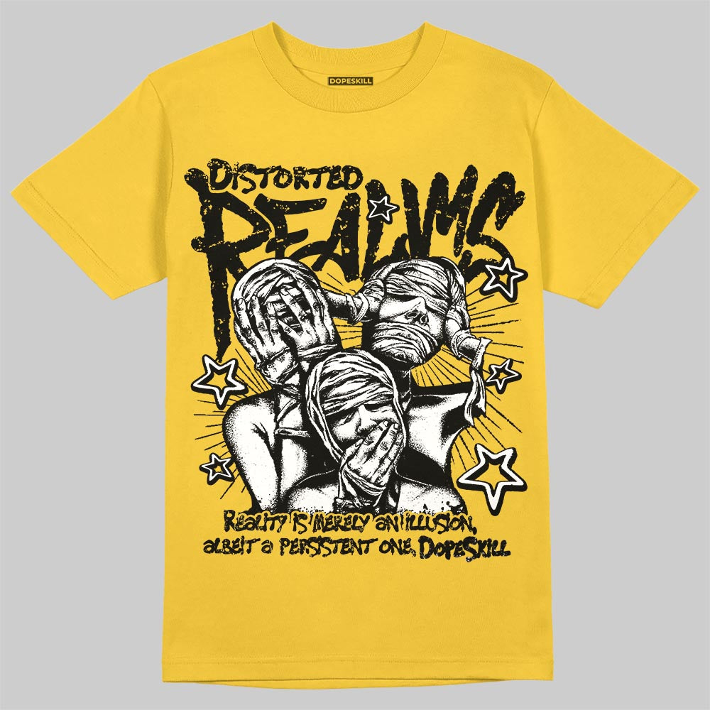 Black Tour Yellow AJ 4 Thunder superstreetwear T-Shirt Distorted Realms Graphic