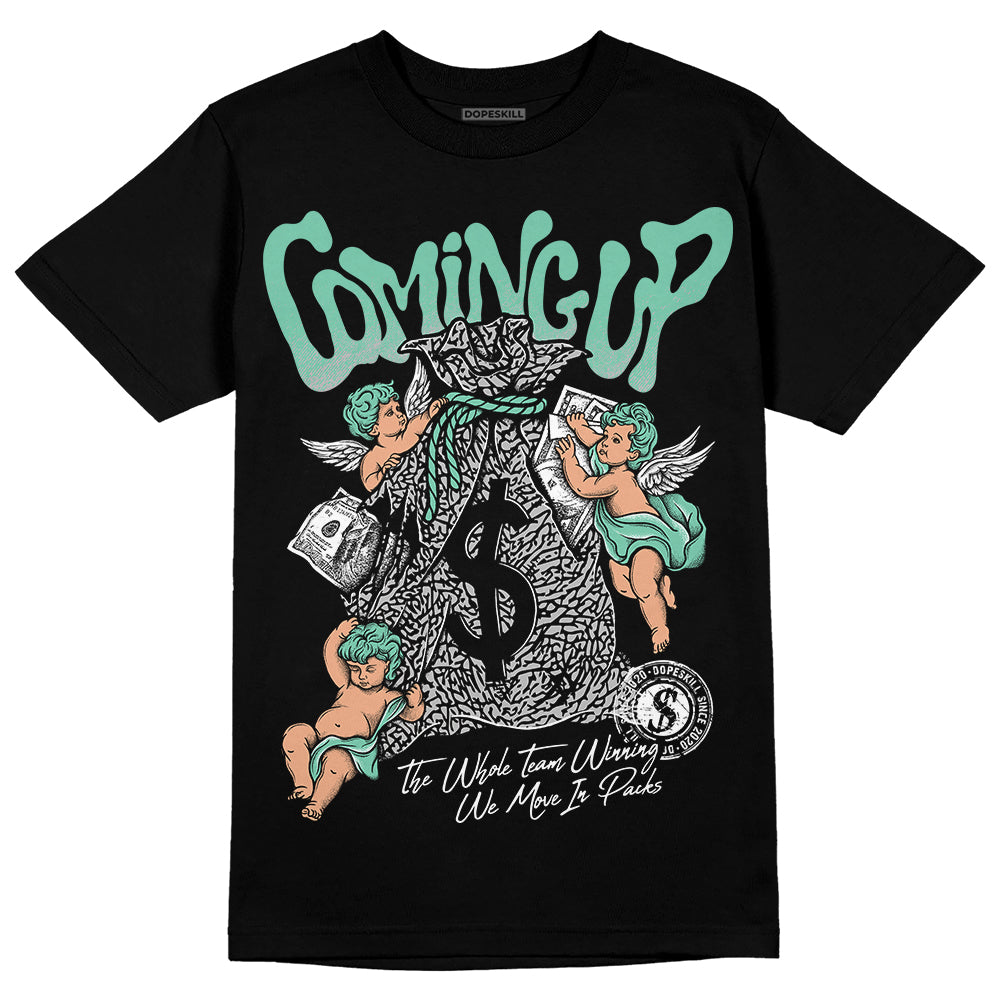 Green Glow 3s superstreetwear T-Shirt Money Bag Coming Up Graphic