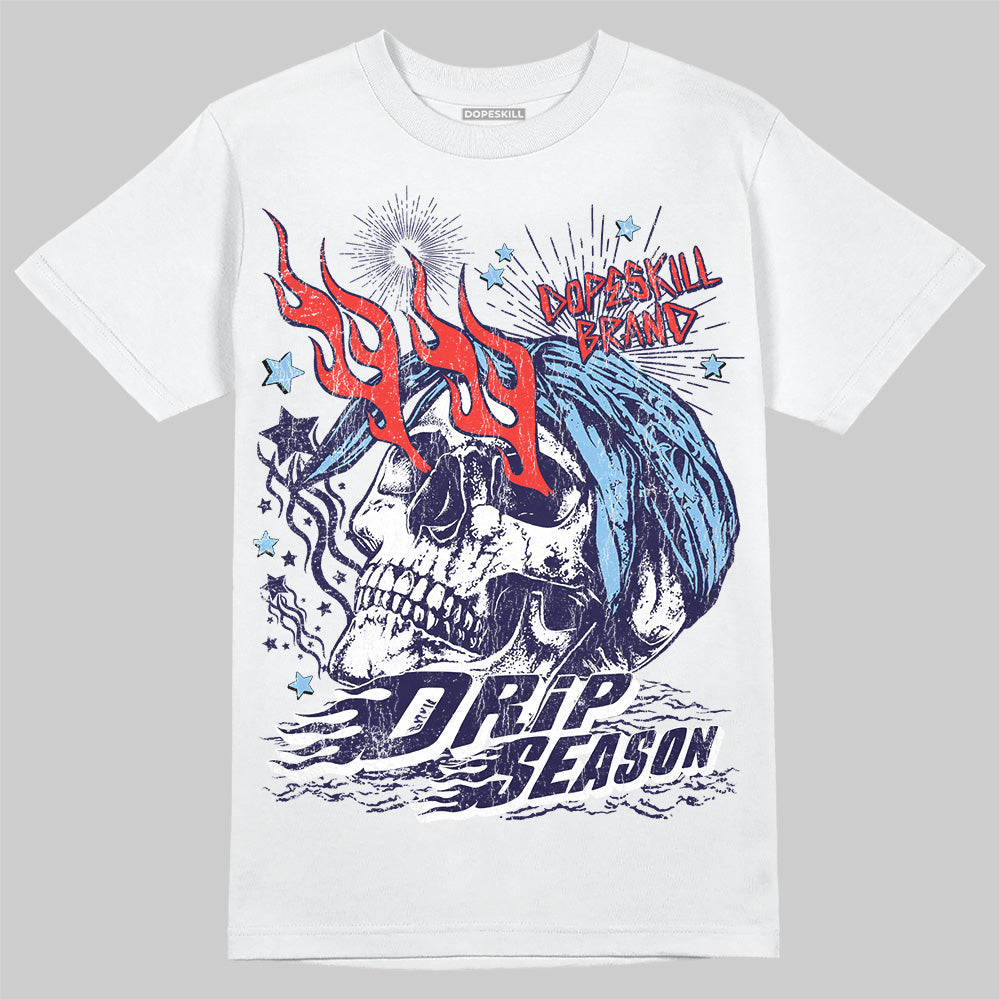 University Blue Collection superstreetwear T-Shirt Drip Season Graphic