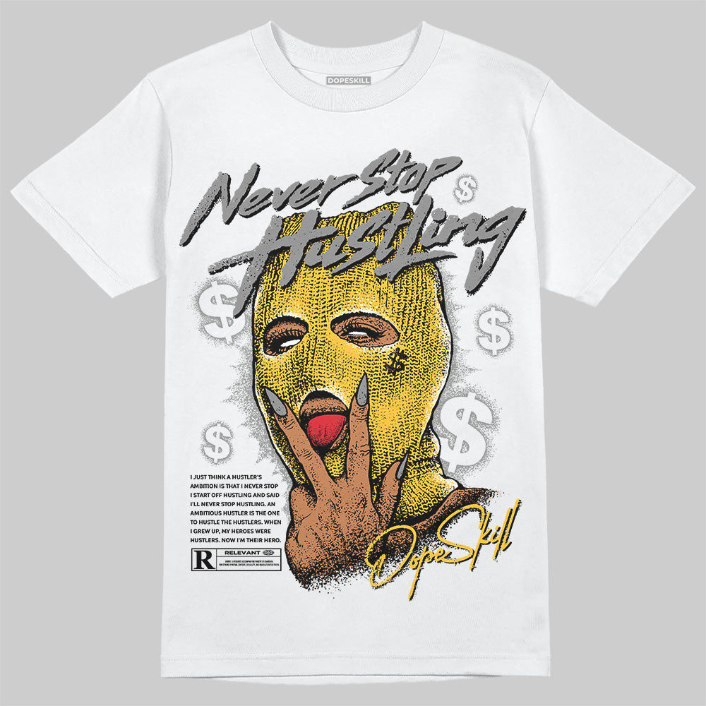 9060 Varsity Gold superstreetwear T-Shirt Never Stop Hustling Graphic