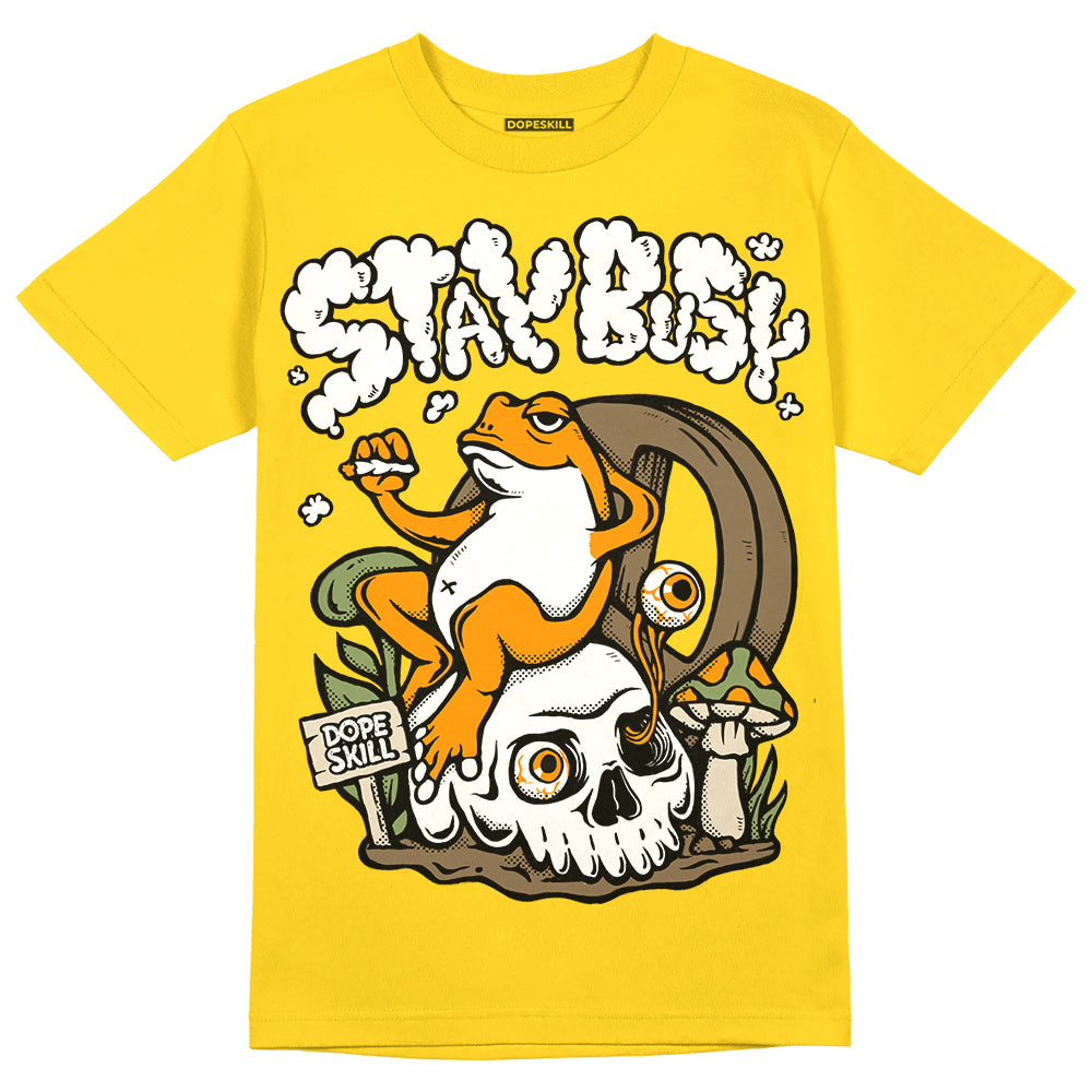 Yellow Collection superstreetwear Gold T-shirt Stay Busy Graphic