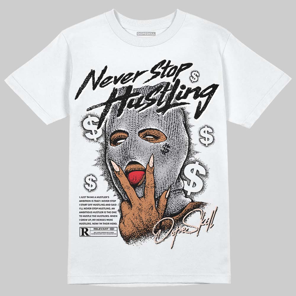 1130 Oyster Grey superstreetwear T-Shirt Never Stop Hustling Graphic