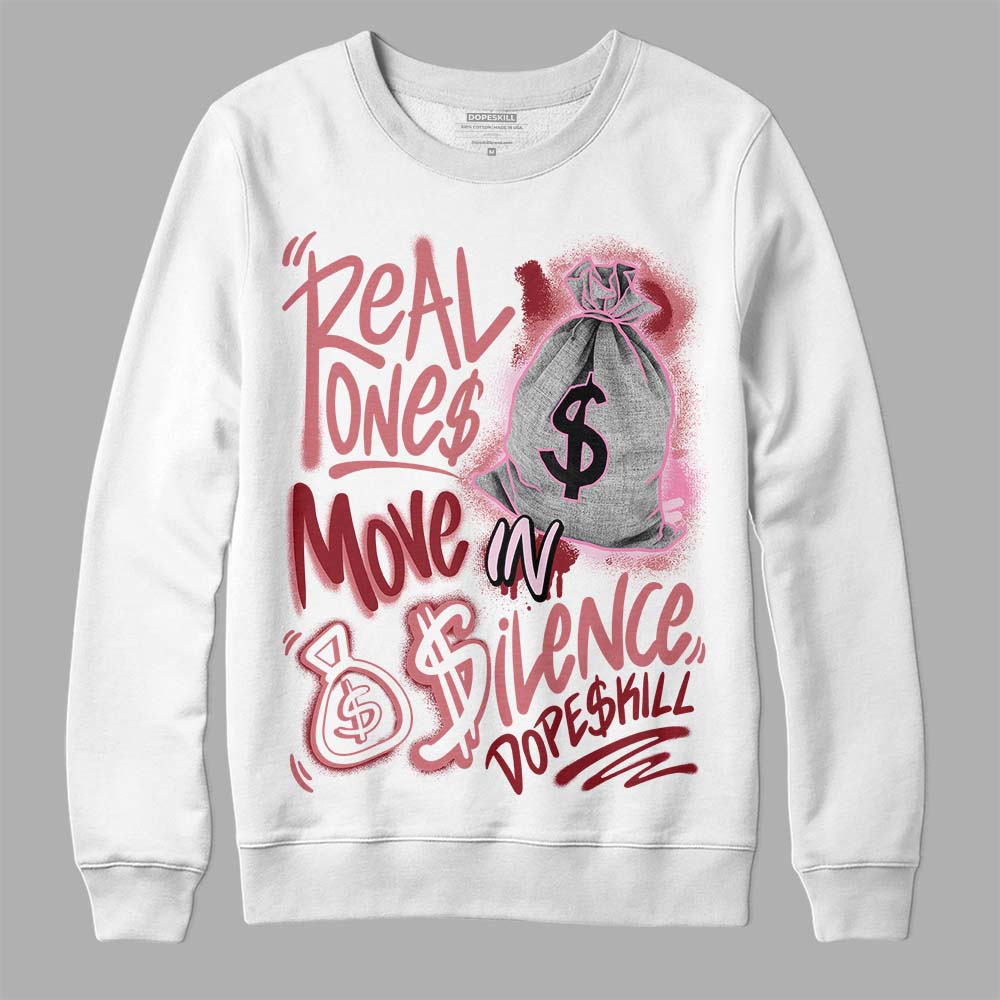 Valentine's Day Collection superstreetwear Sweatshirt Real Ones Move In Silence Graphic