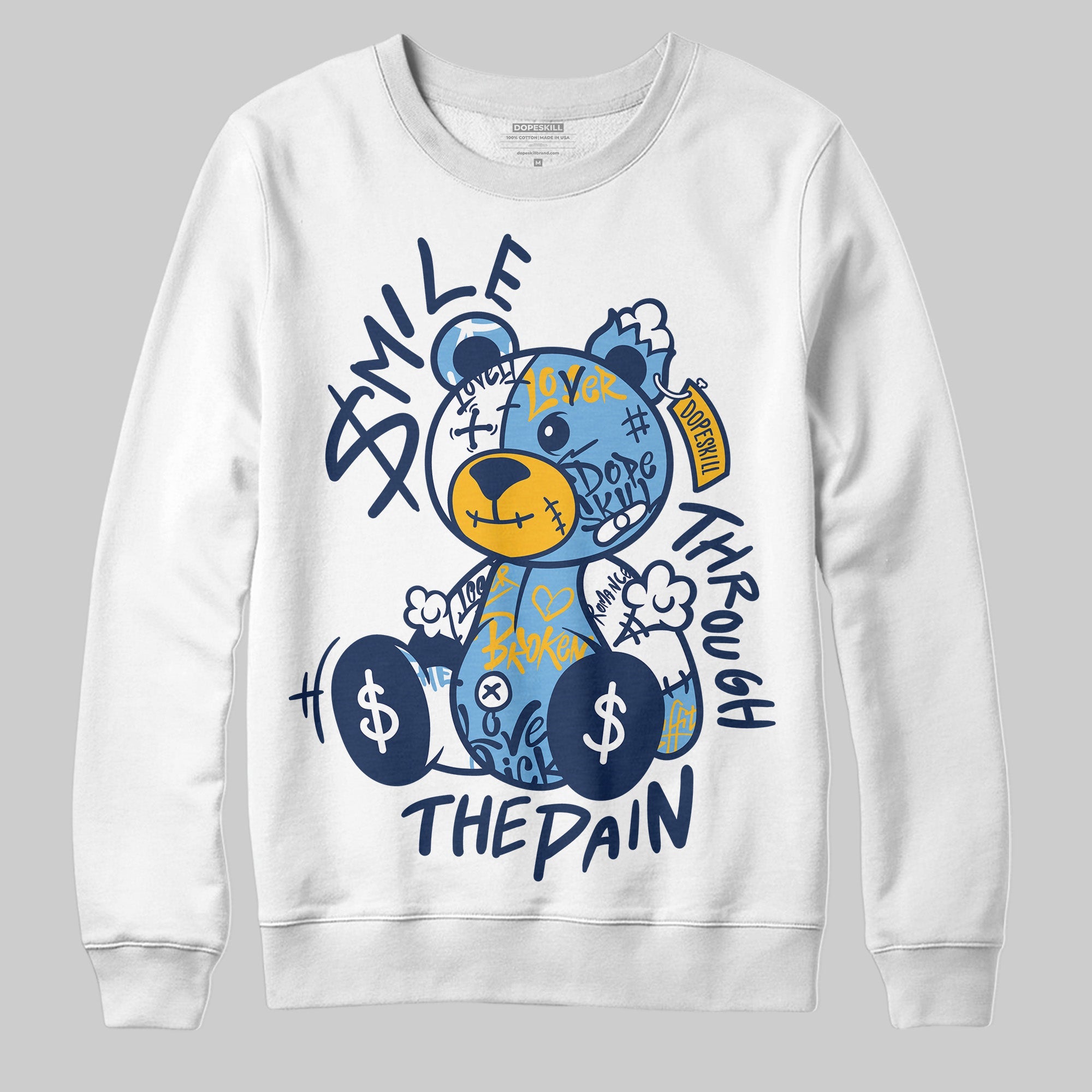 Retro Dunk From Above 4s superstreetwear Sweatshirt Smile Through The Pain Graphic