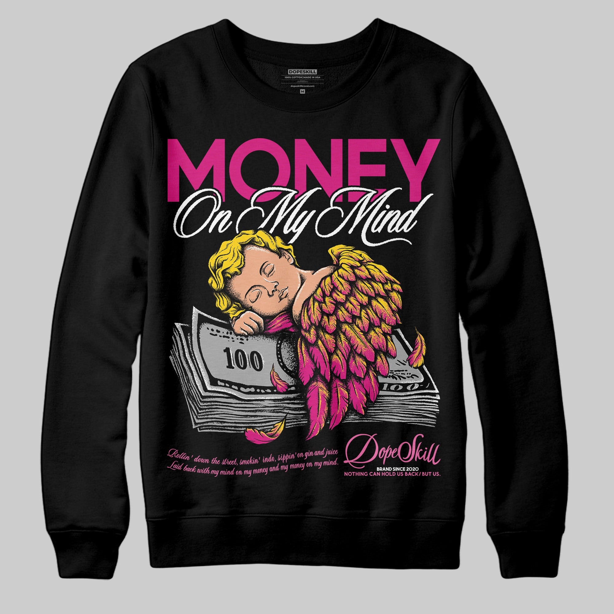 Rick RO Pink Leather Sneakers superstreetwear Sweatshirt MOMM Graphic