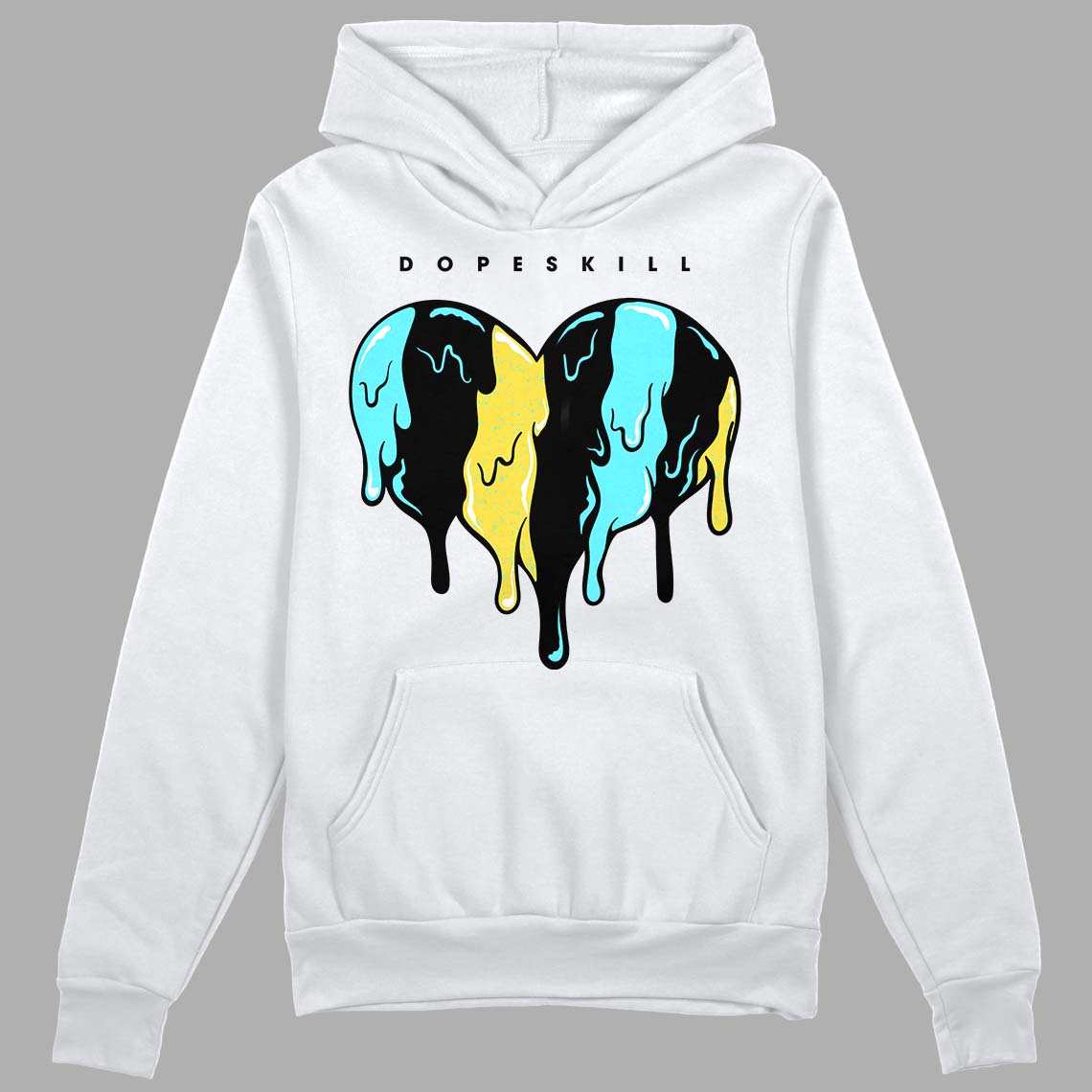 Aqua 5s superstreetwear Hoodie Sweatshirt Slime Drip Heart Graphic