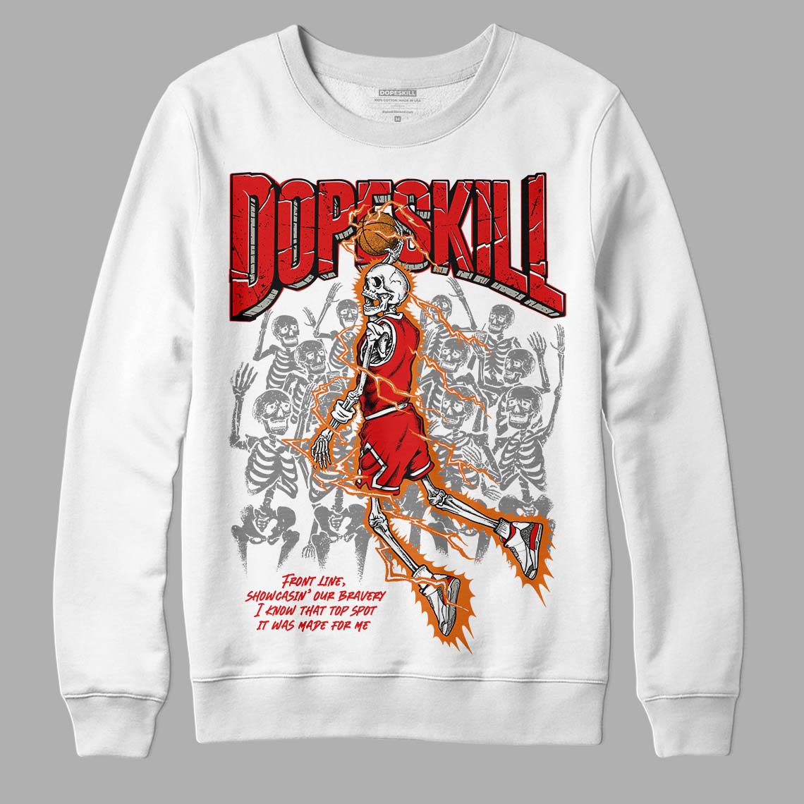 Fire Red 3s superstreetwear Sweatshirt Thunder Dunk Graphic