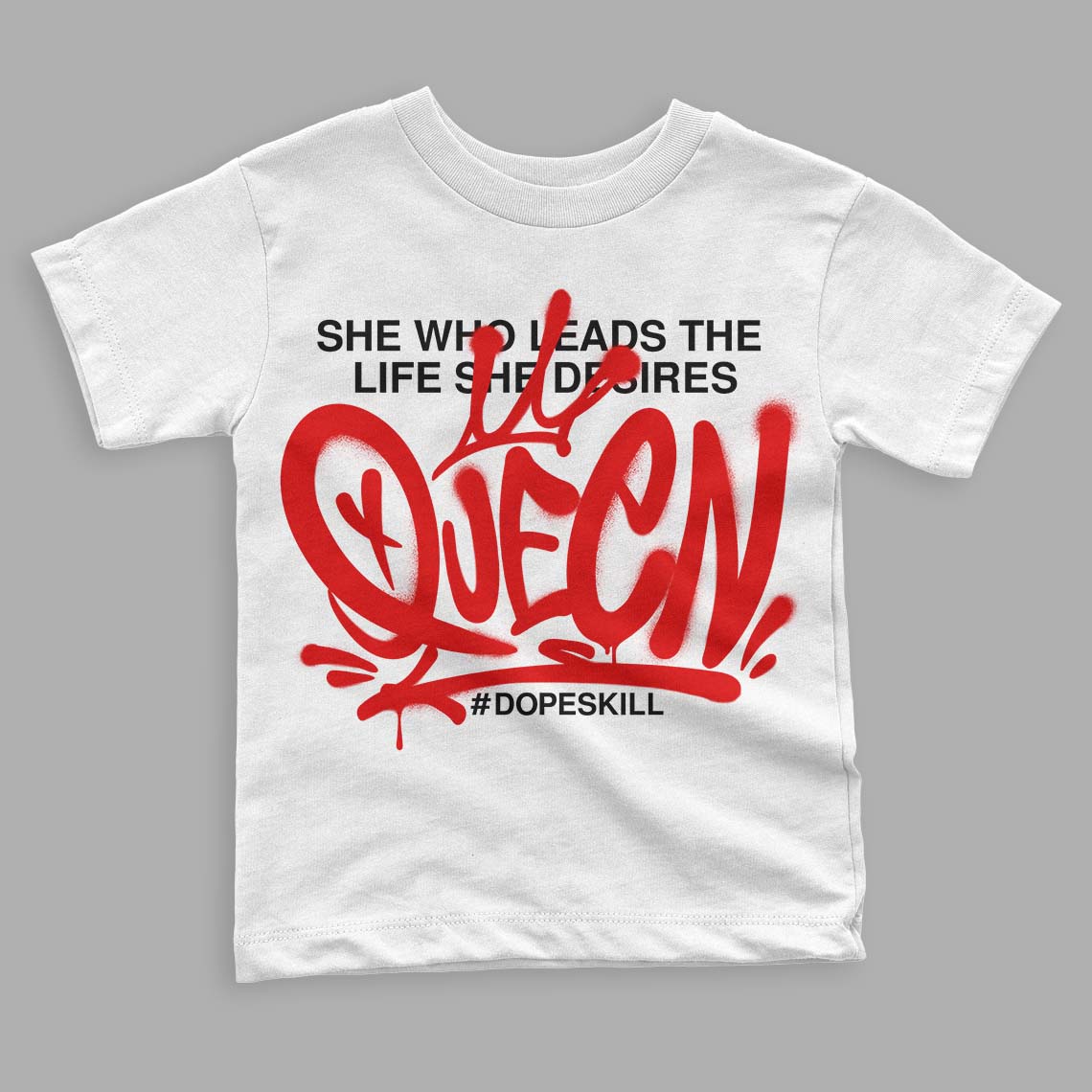 Red Cement 4S superstreetwear Toddler Kids T-shirt Queen Graphic