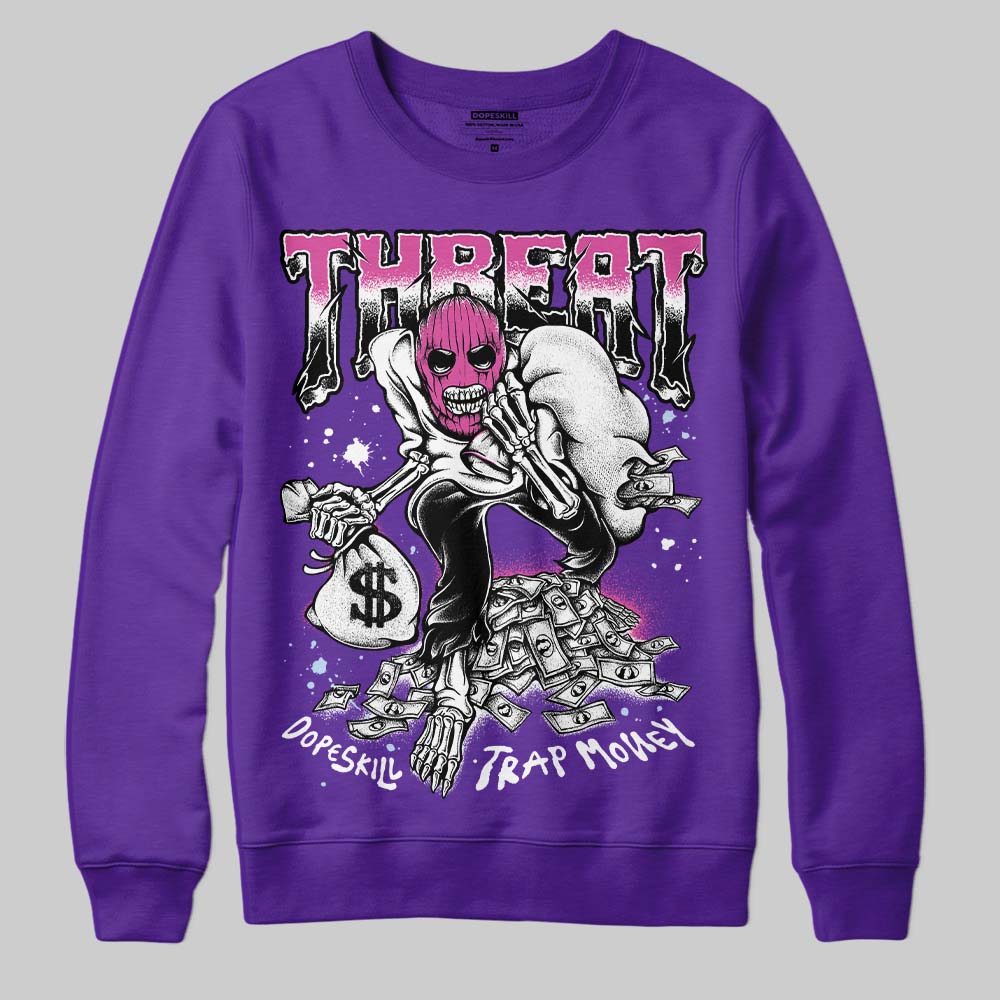 Grape 5s superstreetwear Sweatshirt Threat Graphic