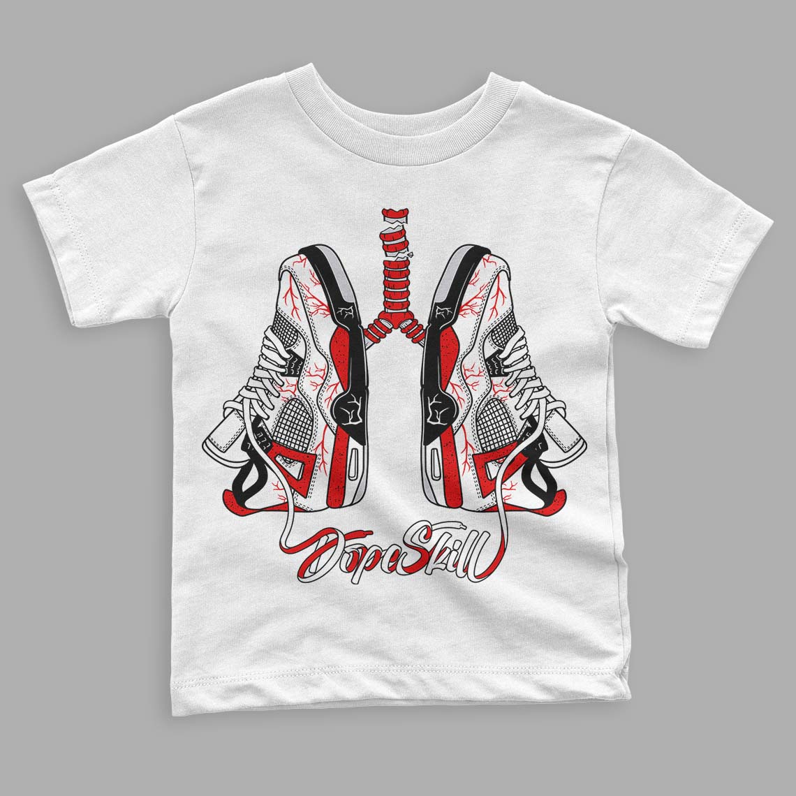 Red Cement 4S superstreetwear Toddler Kids T-shirt Breathe Graphic