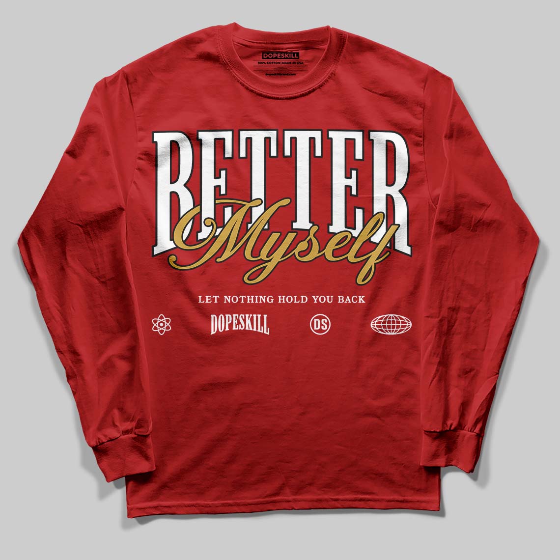 Brick By Brick 4s superstreetwear Long Sleeve T-Shirt Better Myself Graphic