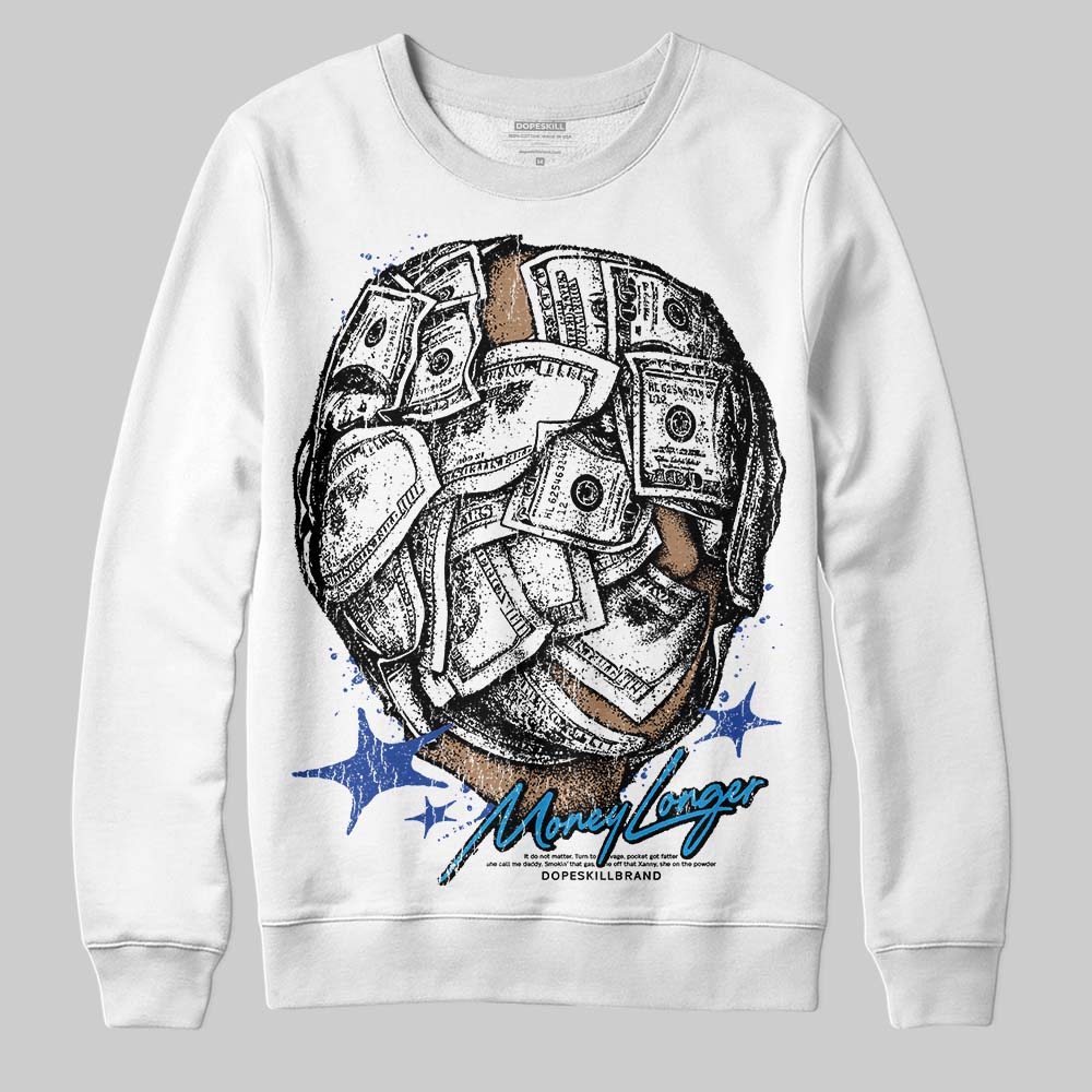 Royal Blue Collection superstreetwear Sweatshirt Money Longer Graphic